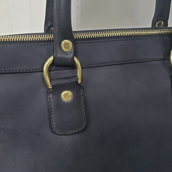 Ghurka Rover No. 66 handbag blue Navy Leather - Picture 8 of 13